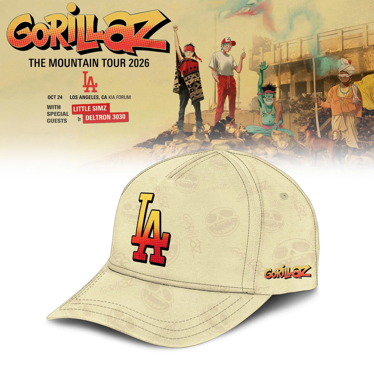MLB x Gorillaz ‘The Mountain Tour 2026’ Limited Edition Jersey