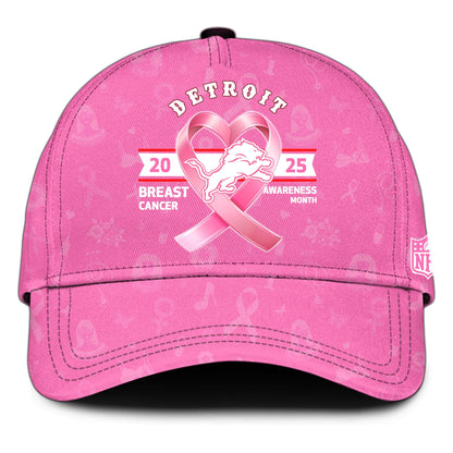 Detroit Lions Special Breast Cancer Awareness Month Limited Edition Hoodie 2025