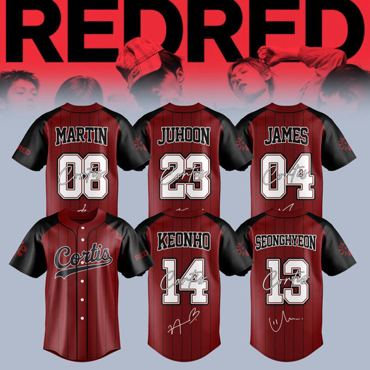 CORTIS: 2ND EP “GREENGREEN” – “REDRED” Exclusive Baseball Jersey
