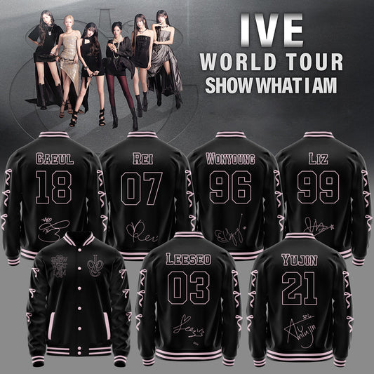IVE -WORLD TOUR SHOW WHAT I AM� “ Baseball jacket