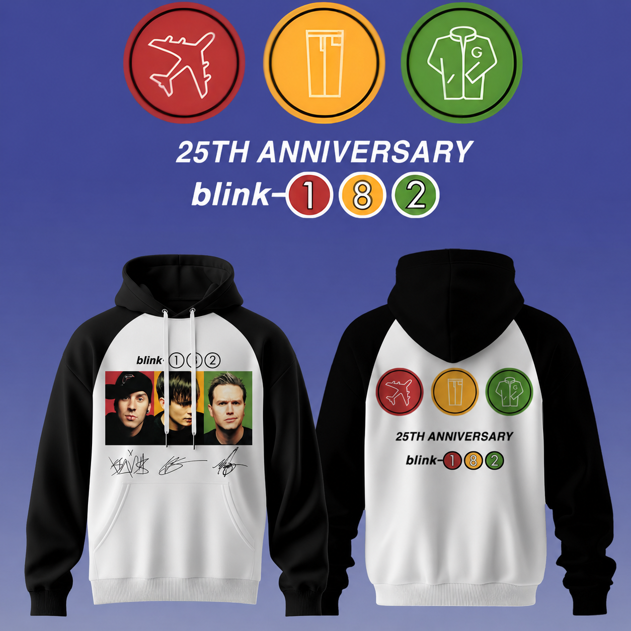 Blink-182 25th Anniversary Signature Collection – Limited Edition Hoodie