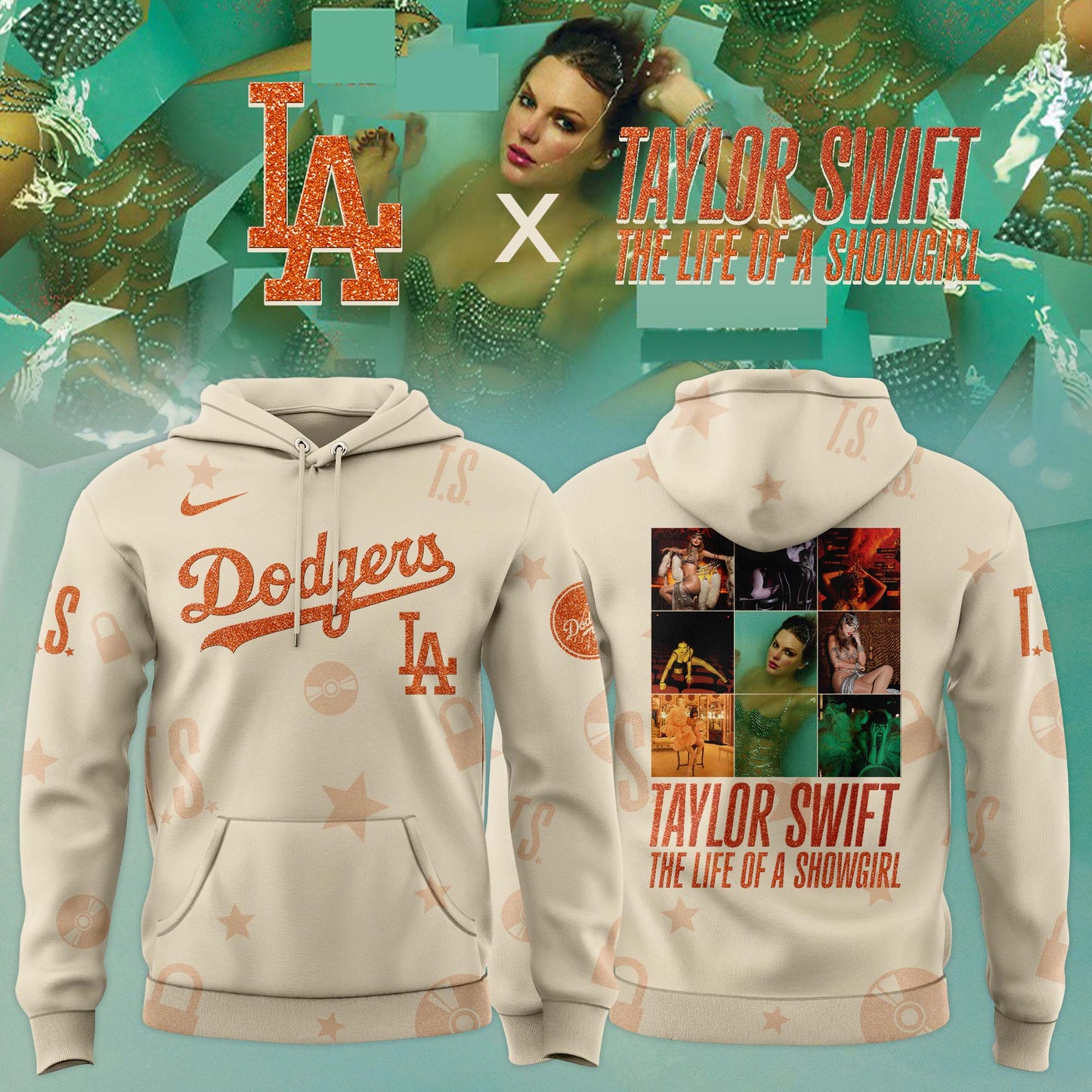 MLB x Taylor Swift The Life of a Showgirl 2025 Limited Editions Jersey Hoodie