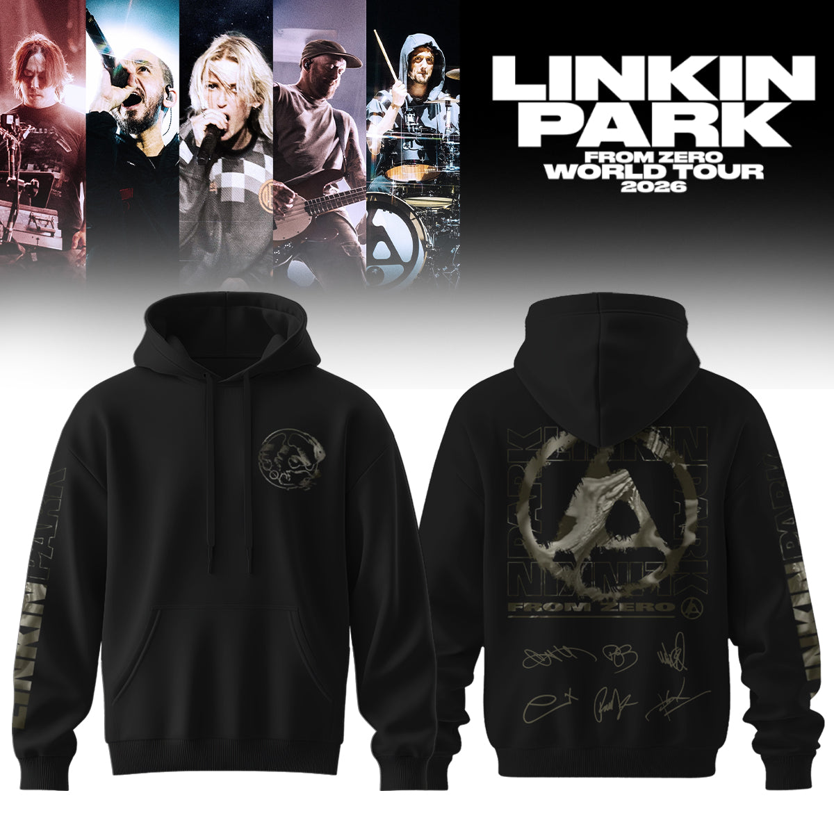Linkin Park From Zero World Tour 2026 Signed Hoodie
