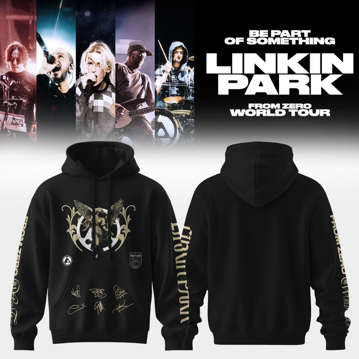 Linkin Park From Zero World Tour 2026 Signed Hoodie