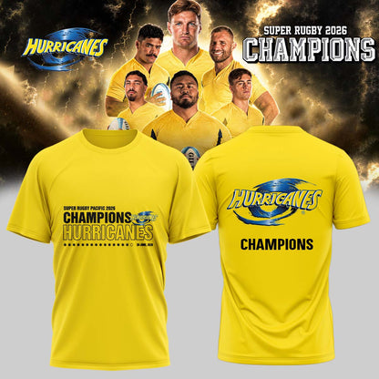 Hurricanes Rugby Super Rugby Pacific Champions for 2026 T-shirt