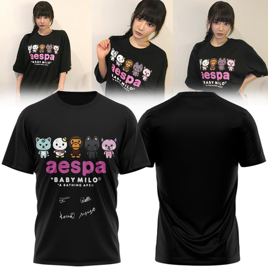 🖤🐰 AESPA x BAPE Limited Edition Shirt