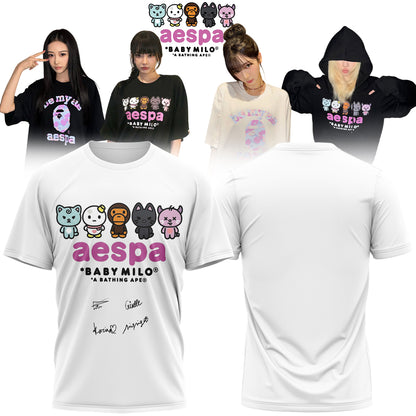 🖤🐰 AESPA x BAPE Limited Edition Shirt