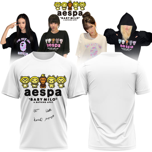 🖤🐰 AESPA x BAPE Limited Edition Shirt