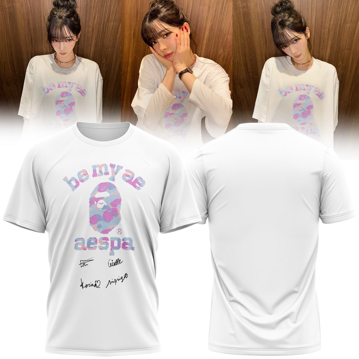 🖤🐰 AESPA x BAPE Limited Edition Shirt