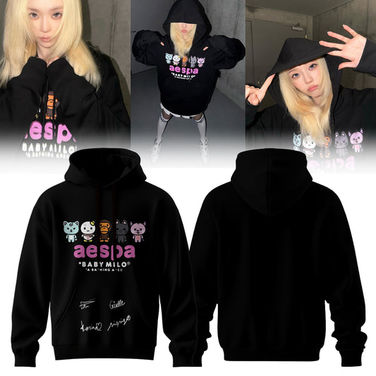🖤🐰 AESPA x BAPE Limited Edition Hoodie