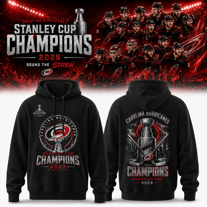 Carolina Hurricanes 2026 Stanley Cup Champions Hoodie