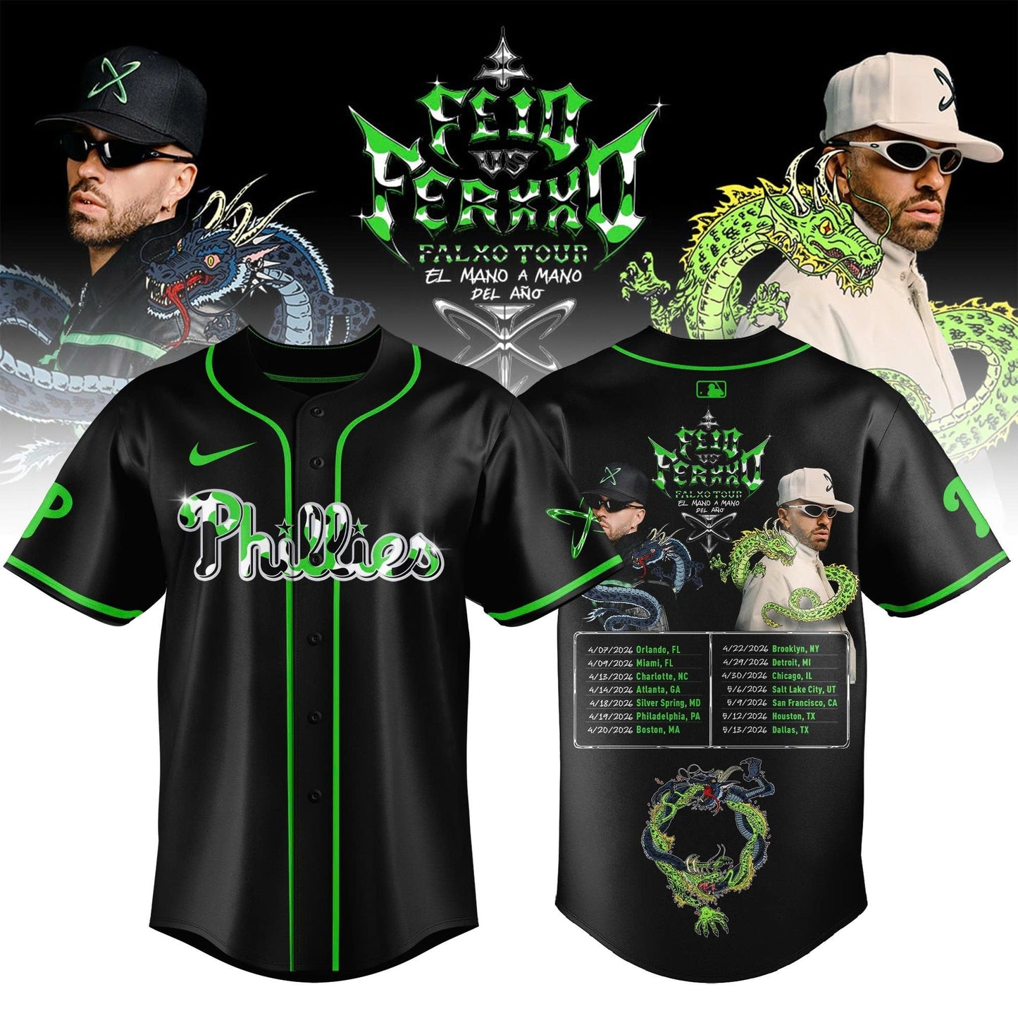 Philadelphia Phillies x FEID Falxo Tour 2026 Limited Edition Jersey