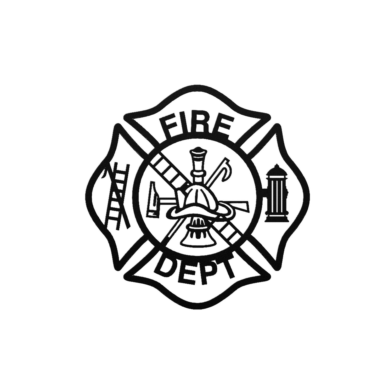 Fireman Maltese Cross Metal Art, Fireman Gift, Maltese Cross Decor, Wall Hanging Fireman Sign, Metal Fireman Wall Decor, Gift For Fireman