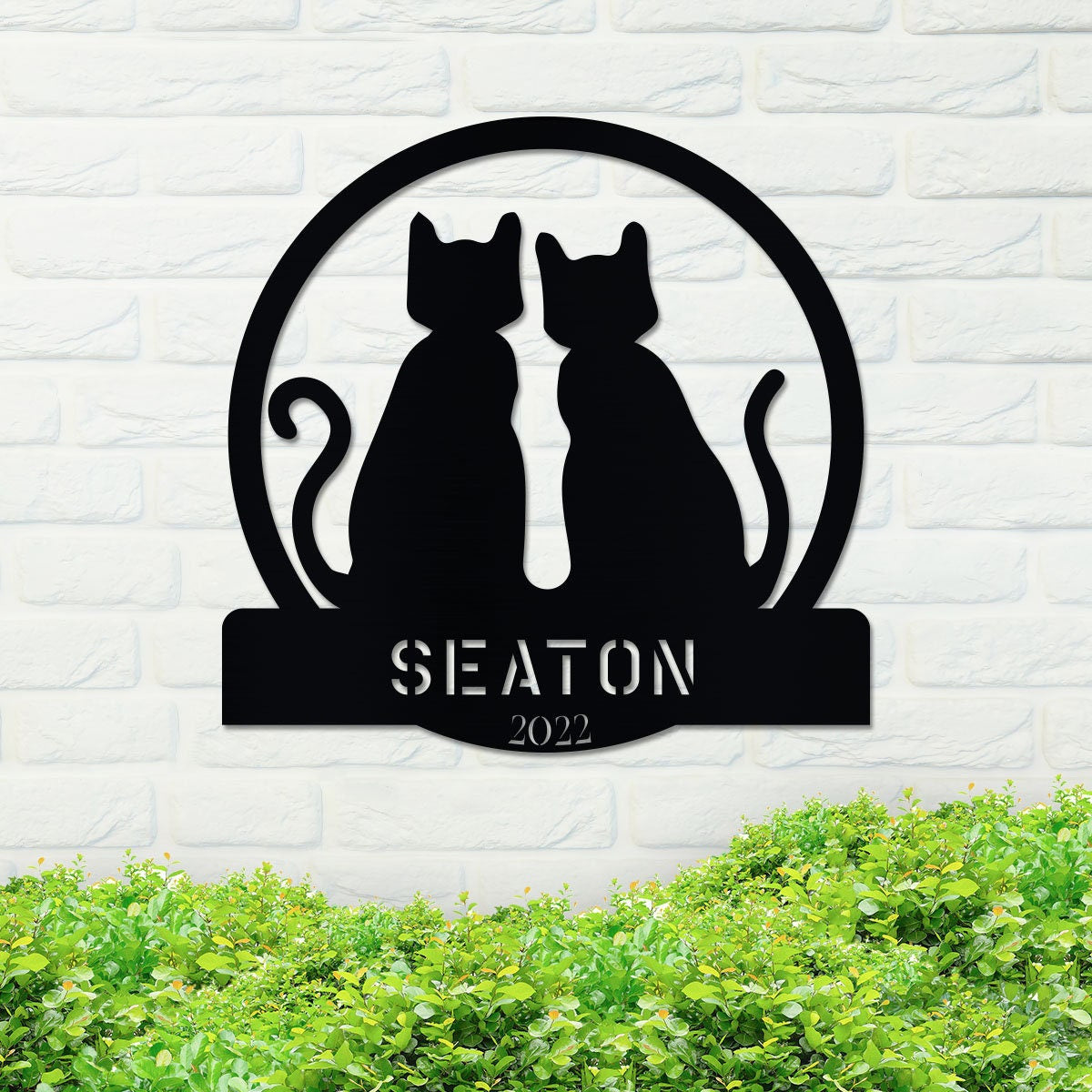 Metal Cat Lover Sign, Cat Lover Sign, Metal Pet Lover Sign, Home Decor Sign, Metal Wall Art, Housewarming Gift Idea, Outdoor Sign