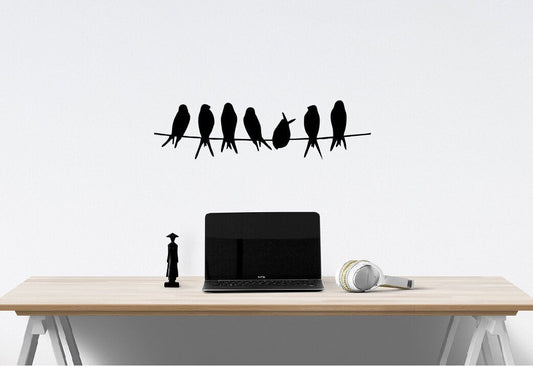 Birds on Branch Wall Art | Bird Branch Home Decor | Birds Wall Decor | Metal Wall Art Sign | Metal Birds on Branch | 003