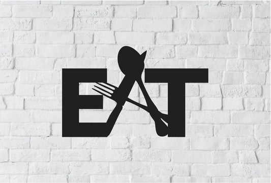 Steel Kitchen Decor Sign / Kitchen Home Decor / Kitchen Decor / EAT Kitchen Sign / EAT Metal Sign / Metal Home Decor