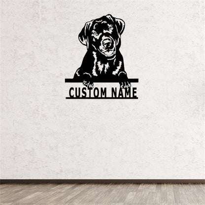 Custom Labrador Sign With Lights,Labrador Retriever Dog Metal Wall Art,Labrador Wall Decor,Personalized Dog Name Signs,Dog Lover Gifts