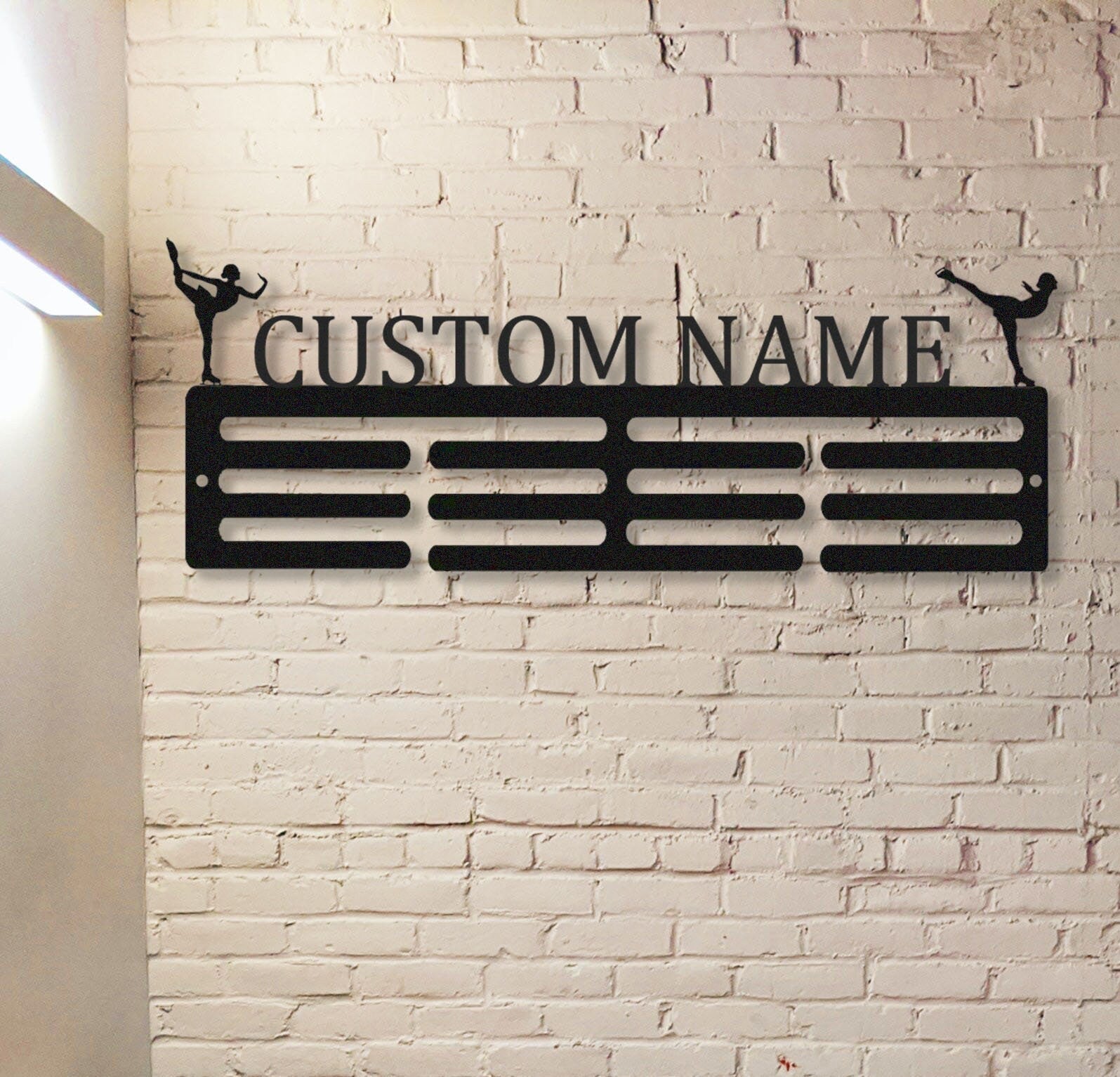 Custom Figure Skater Medal Hanger, Personalized Skating Medal Holder