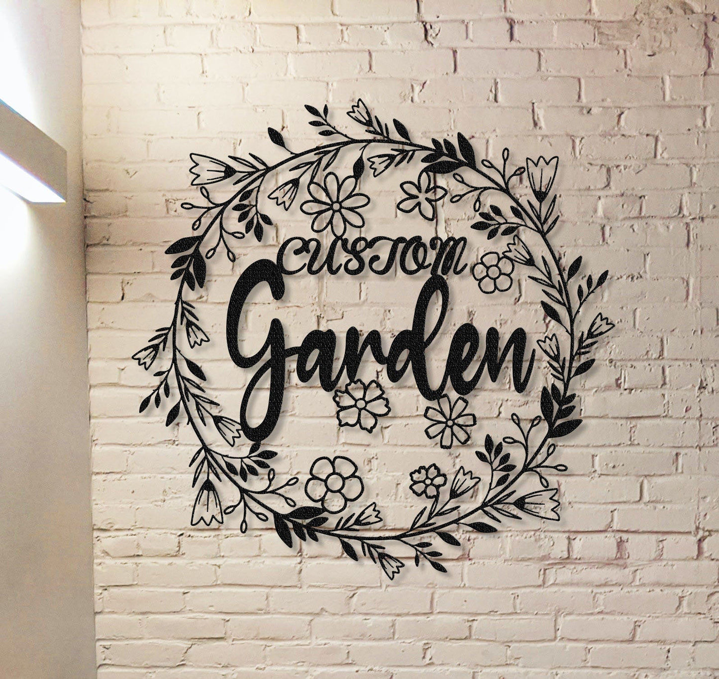 Garden Wall Art,Personalized Garden Sign Name,Garden Metal Sign,Custom Garden Wall Decor,Garden Gate Sign,Grandma's Garden Sign