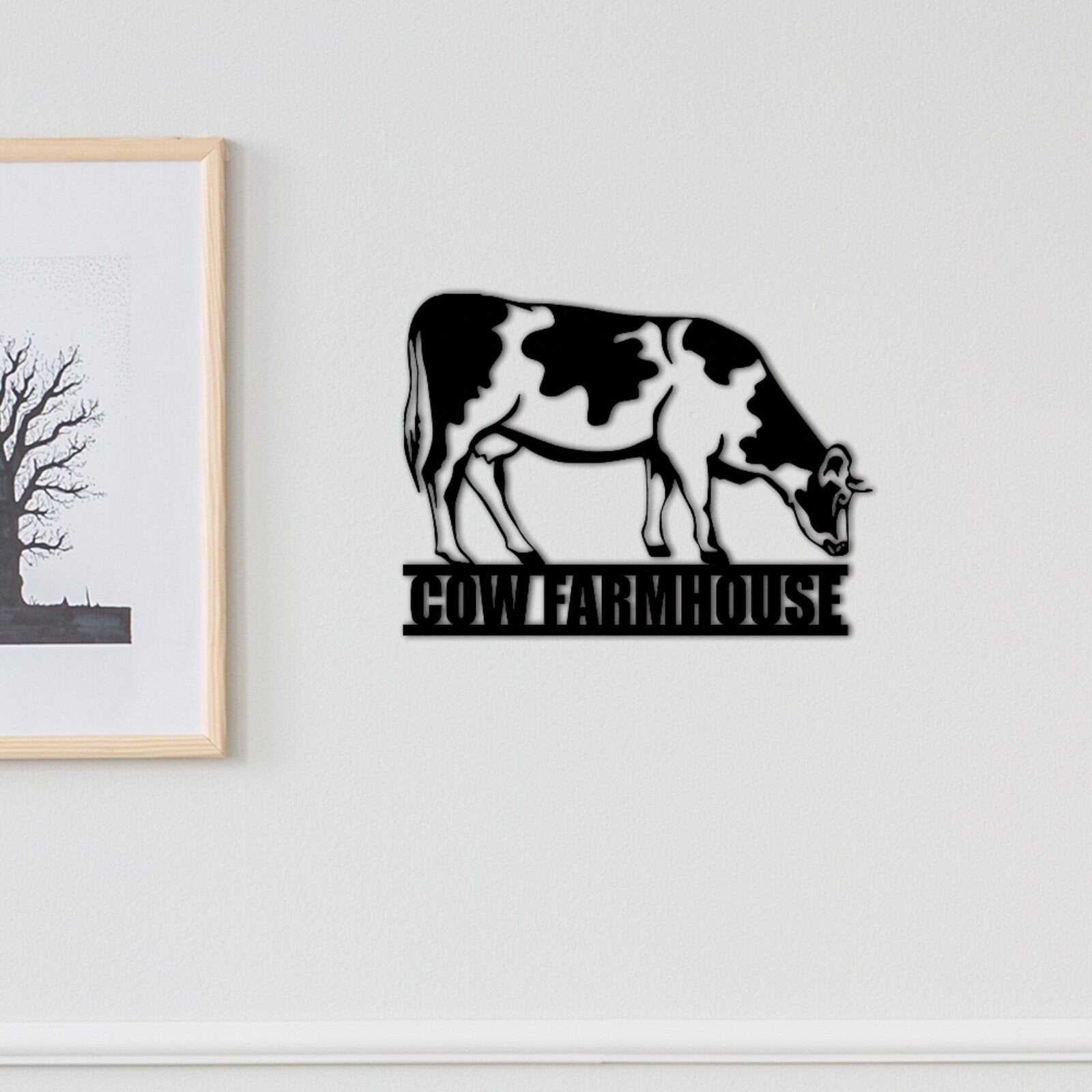 Custom Cow Sign Name,Cow Wall Art,Personalized Cow Metal Sign,Cow Farmhouse Decor Cow Farm Decor,Cattle Metal Wall Art,Ranch Decor