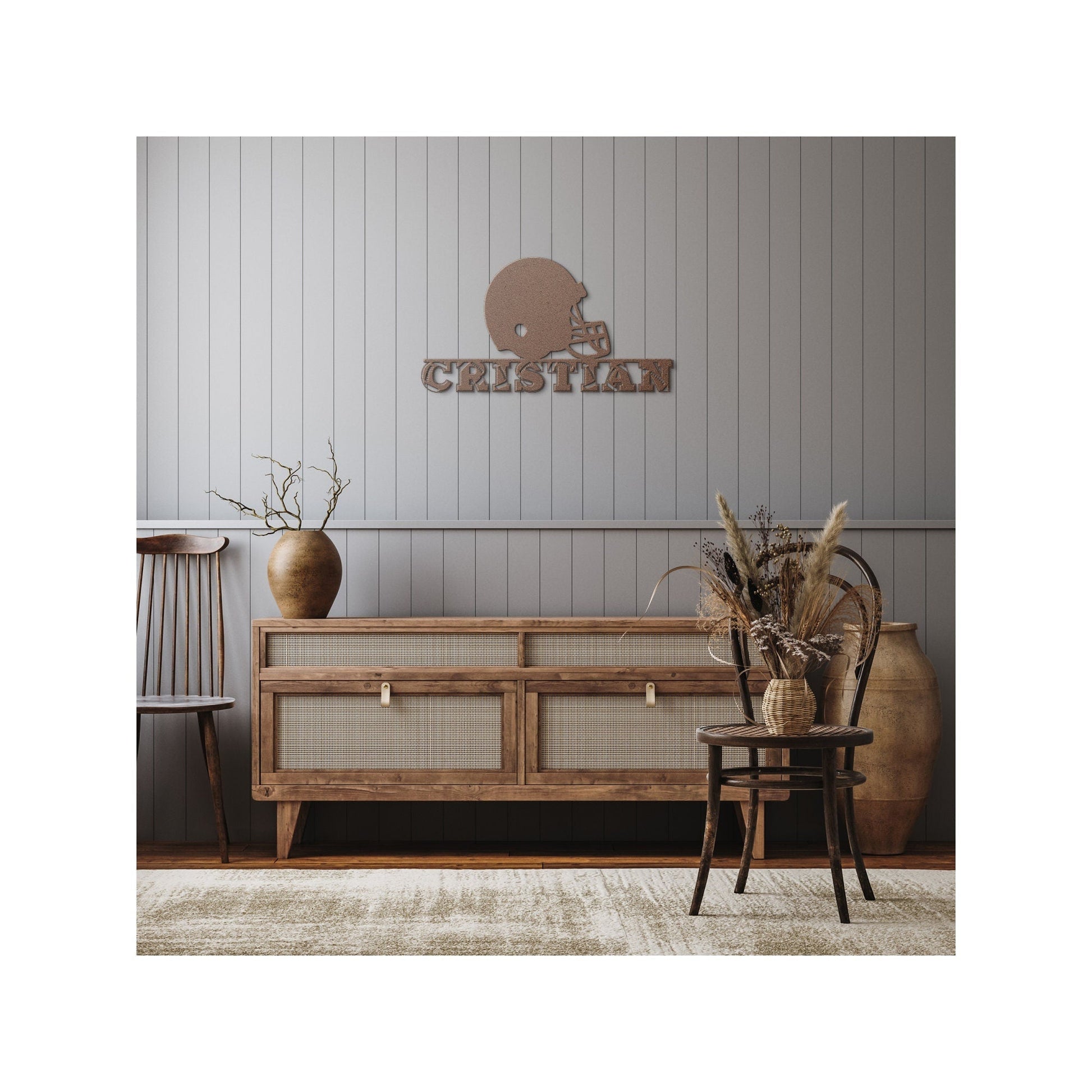 Custom Football Metal Sign, Custom Name Football Wall Art, Football Name Sign, Football Metal Home Decor, Soccer Player Name, Soccer Metal