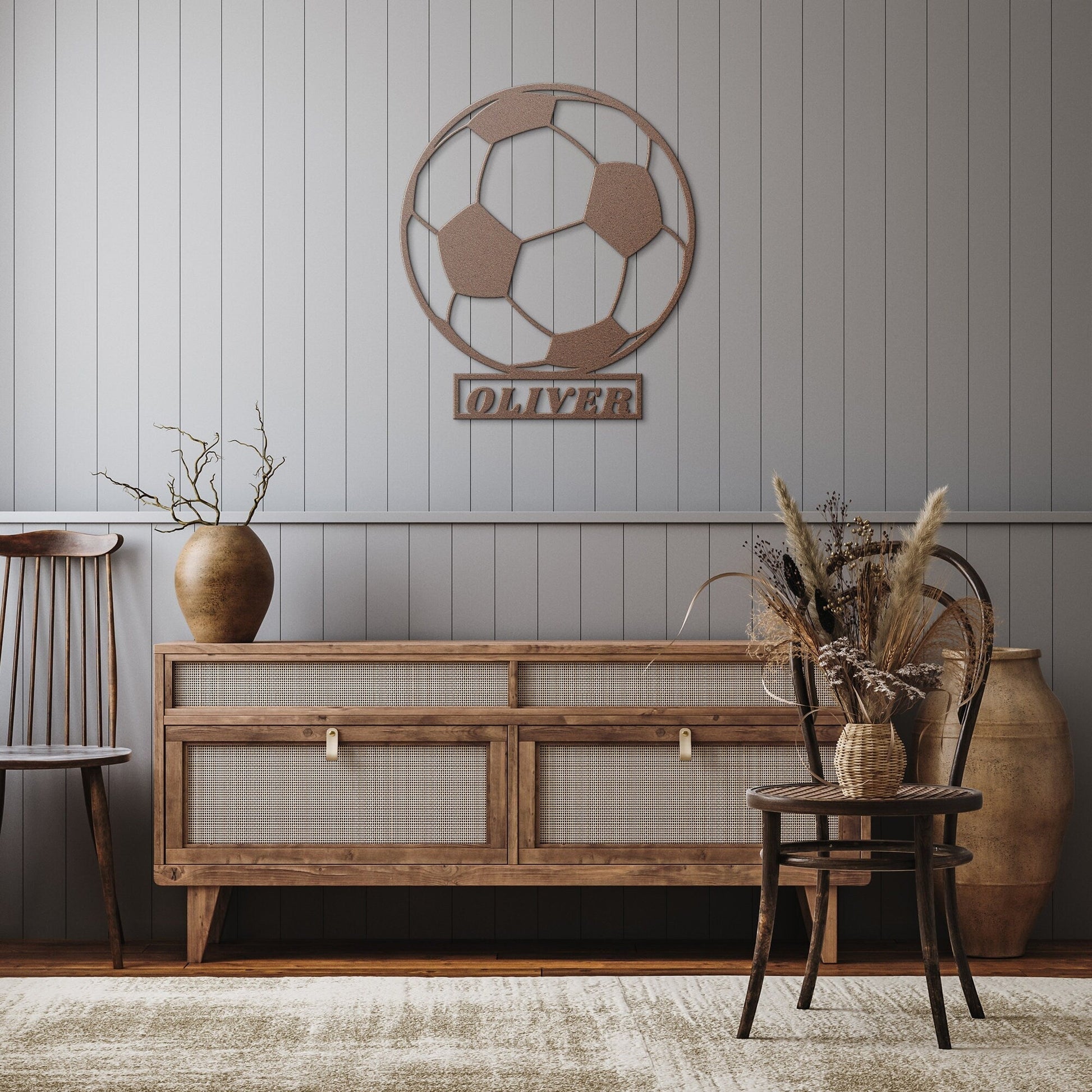 Soccer Ball Wall Art, Custom Soccer Ball Sign, Personalized Soccer Metal Sign, Football Metal Sign, Sports Wall Decor, Football Ornament