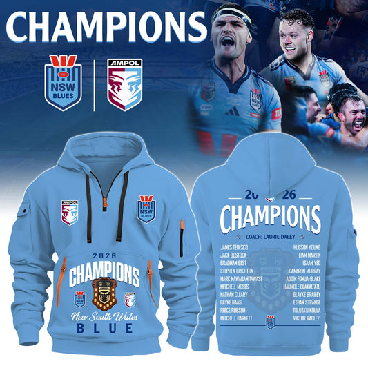 NSW Blues Champions State of Origin 2026 Jacket Hoodie