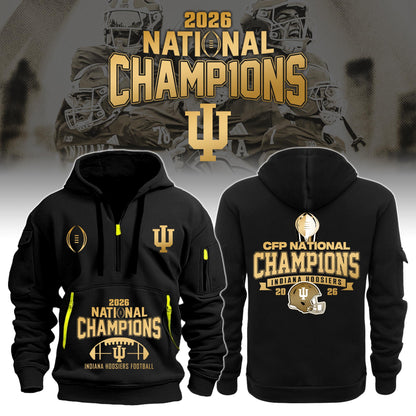I Hoosiers National Champions 2025/26 Hoodie Gold Limited Edition + Selling Out Fast