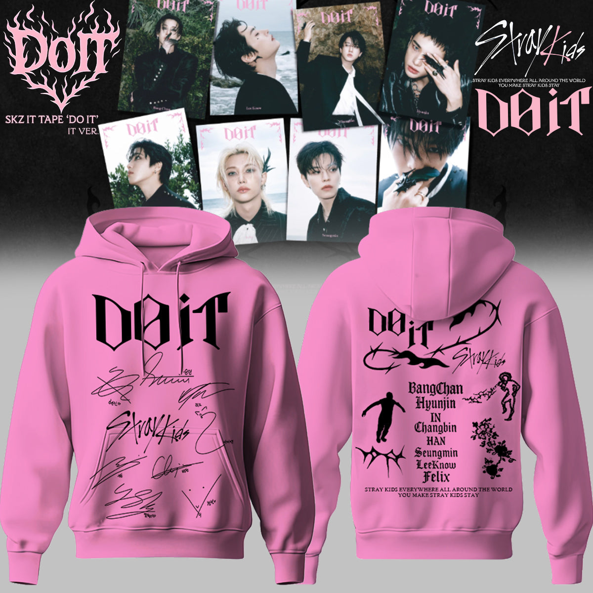 Stray Kids “ DO IT Limited Edition Signature Hoodie