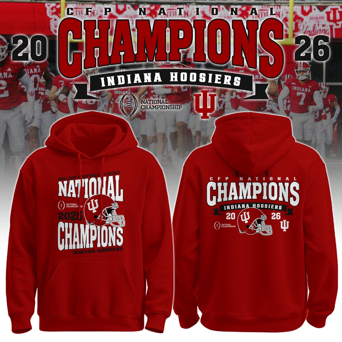 Indiana Hoosiers National Champions 2025/26 Hoodie