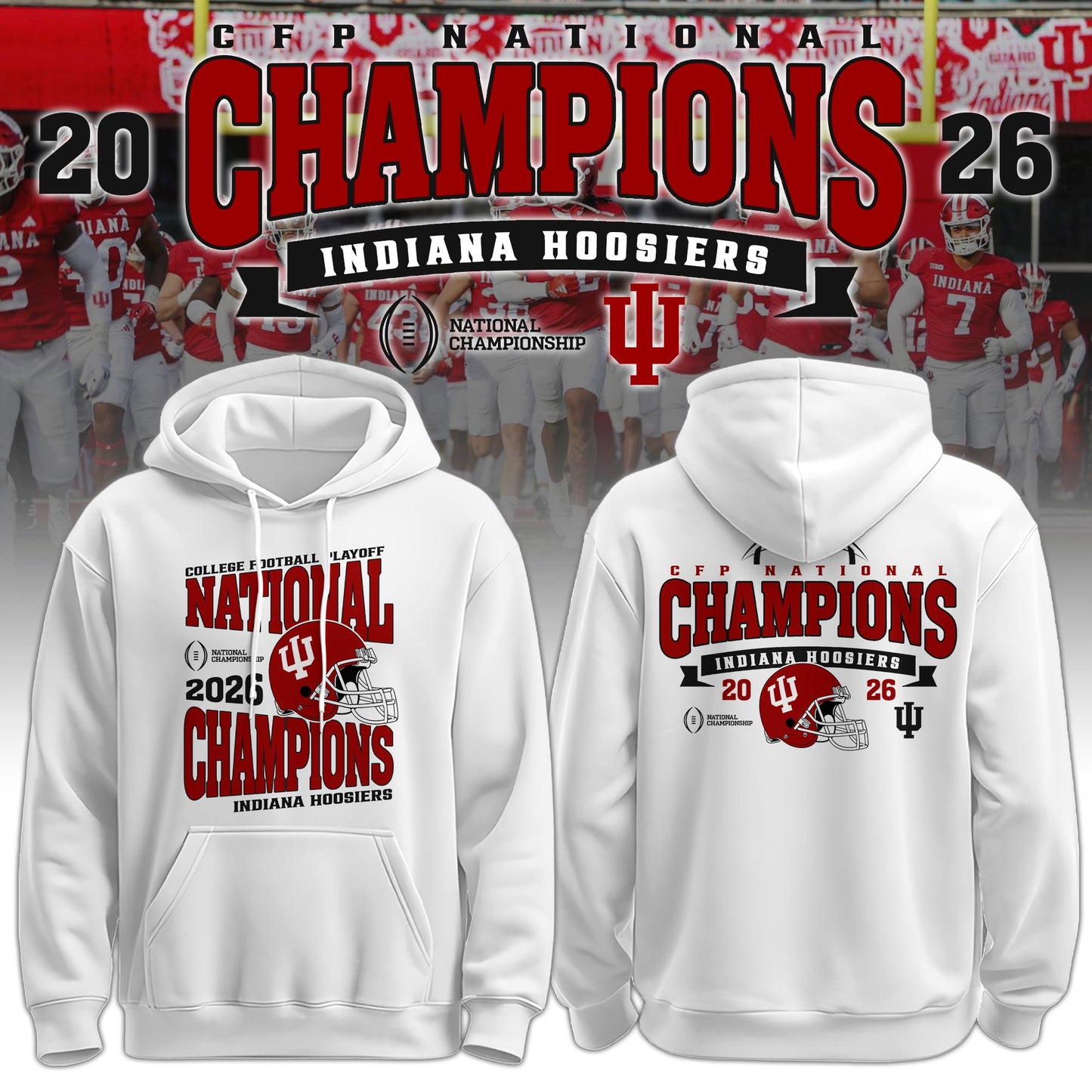 Indiana Hoosiers National Champions 2025/26 Hoodie