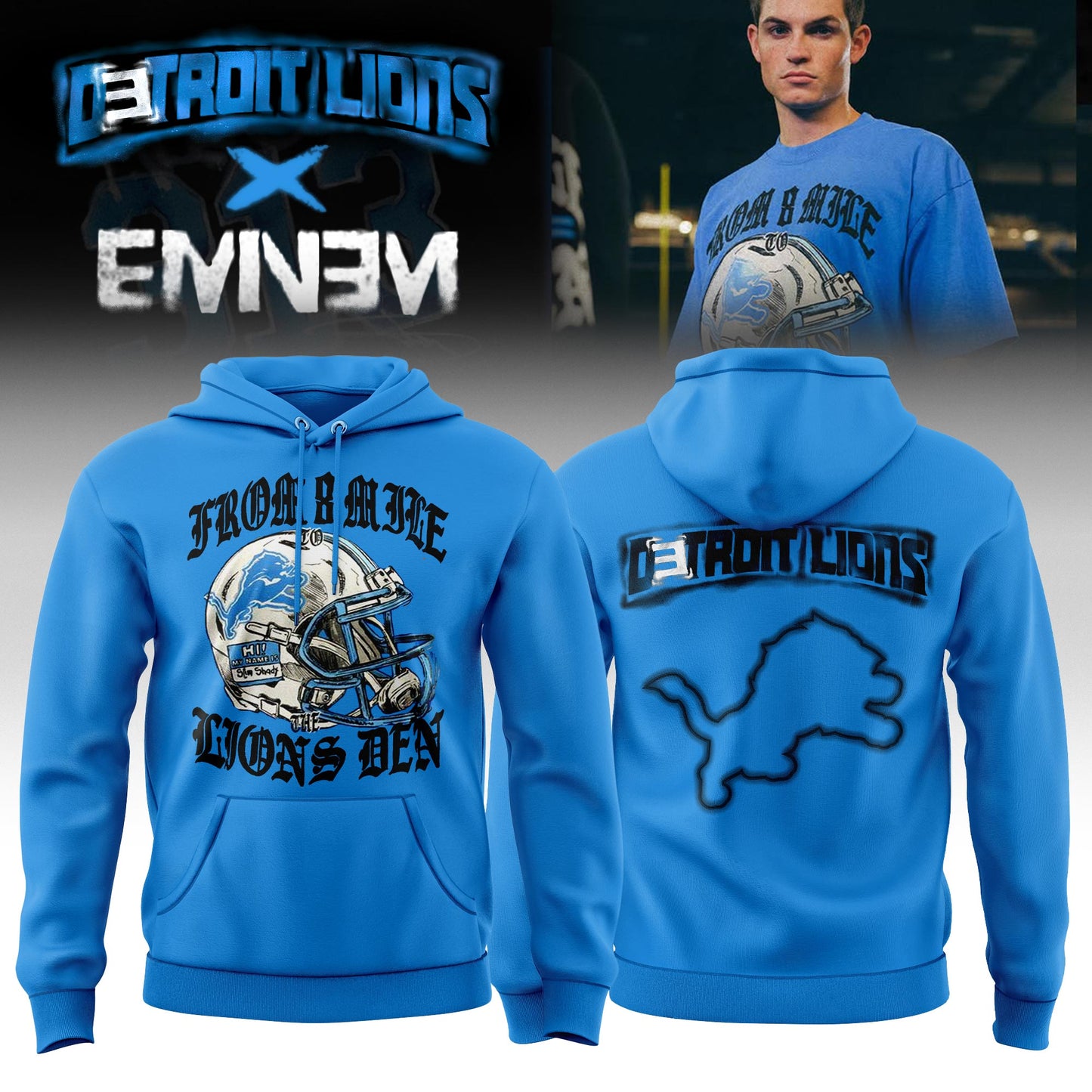 Eminem x Detroit Lions Thanksgiving Halftime Show� Limited Edition Hoodie