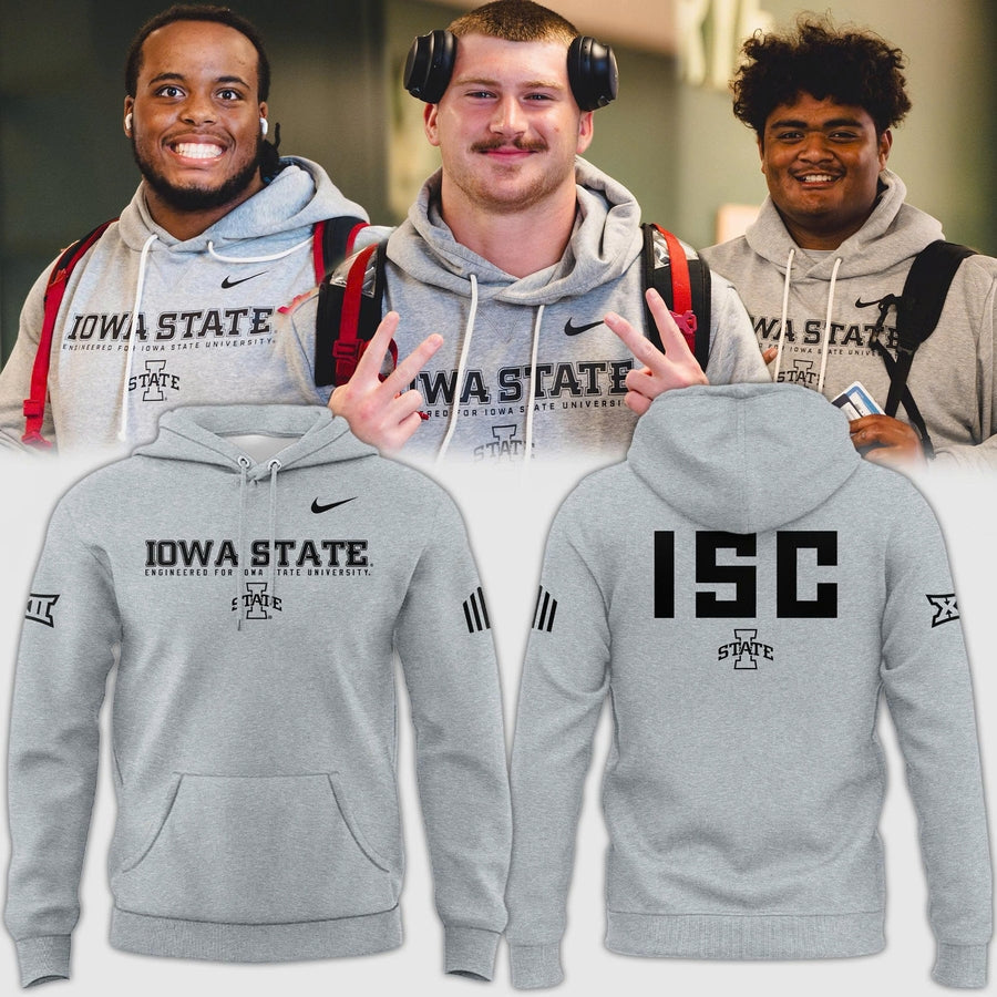 Special New 2025 ISC Logo Hoodie In Grey