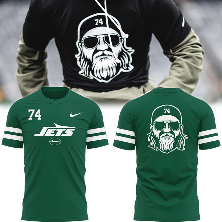 New York Jets "74" A True Jet Nick Mangold Green T-Shirt