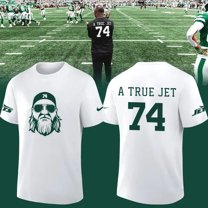 Special 2025 Limited Edition Nick Mangold White Tshirt For Fans New York Jets