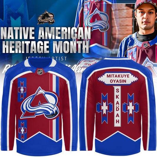 Limited Edition Colorado Avalanche Native American Heritage Jersey 2025