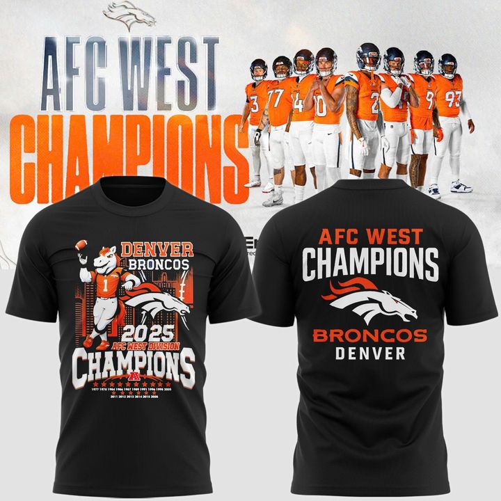 Denver Broncos “ 2025 AFC West Champions Shirt