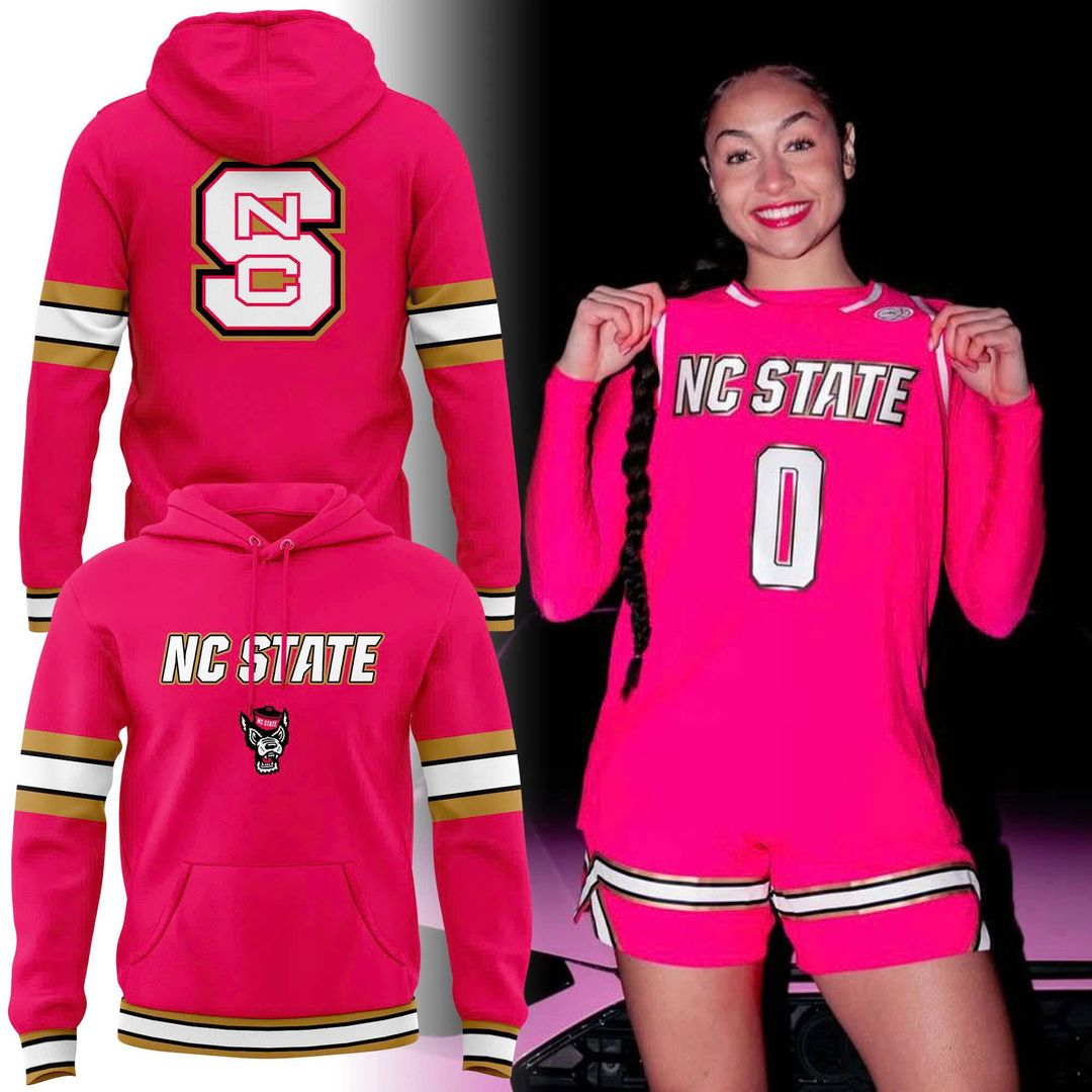 NC State Basketball All Pink Uniform Hoodie - Limited Edition