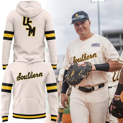 Southern Miss Baseball Throwback Uniform Hoodie - Limited Edition