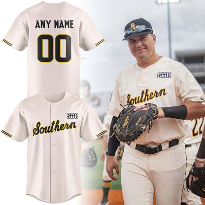 Southern Miss Baseball Throwback Uniform Custom Jersey - Limited Edition