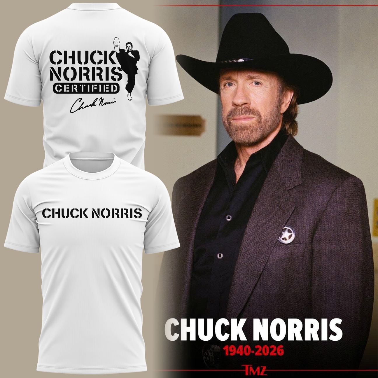 REST IN PEACE ðŸ–¤ðŸ•Šï¸ Chuck Norris TShirt