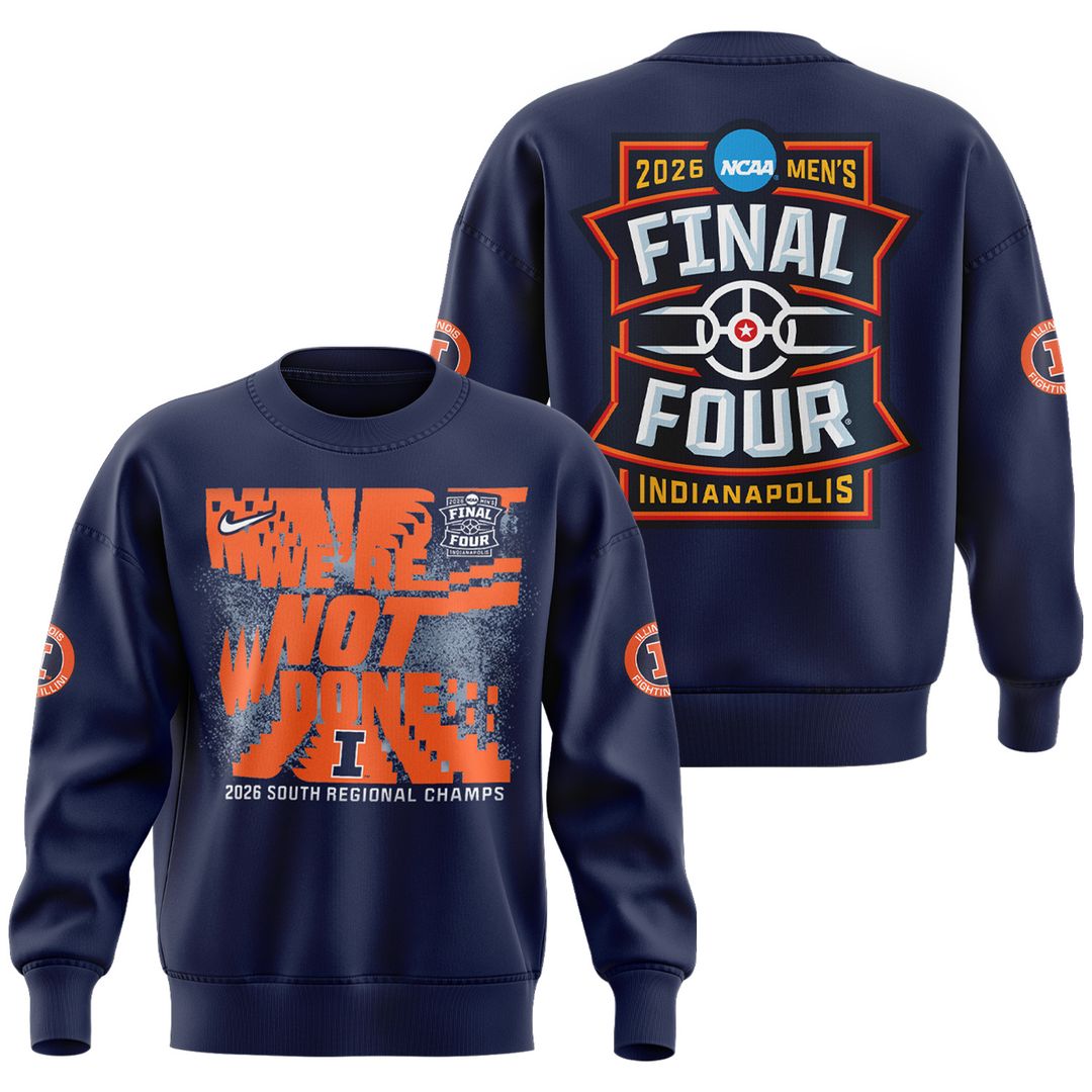 Navy Illinois Fighting Illini 2026 NCAA Men's Basketball Tournament March Madness Final Four Hoodie