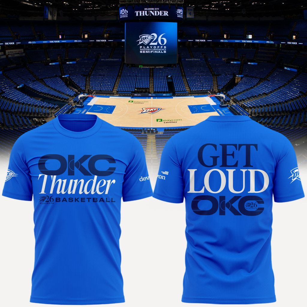Oklahoma City Thunder 2026 NBA Playoffs T-Shirt - Round 2
