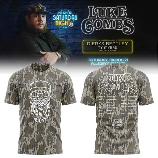 Luke Combs - My Kinda Saturday Night Tour T-Shirt