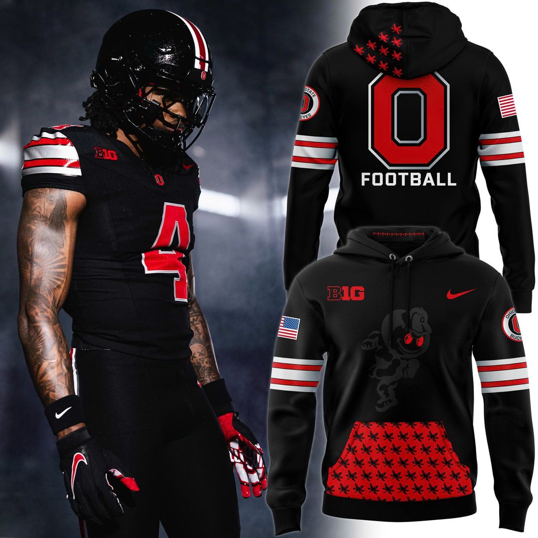 Ohio State Buckeyes Black out “Tunnel Vision” Limited Premium Hoodie