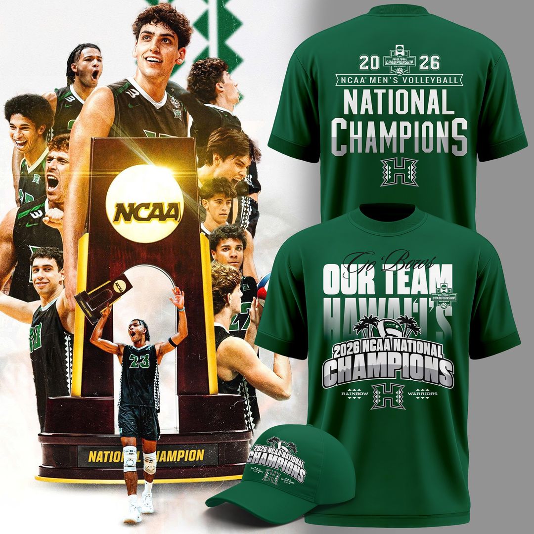 Hawaii Men's Volleyball national champions 2026 -Tshirt