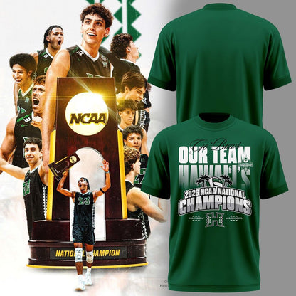 Hawaii Rainbow Warriors Volleyball Men’s NCAA CHAMPIONS 2026 Tshirt