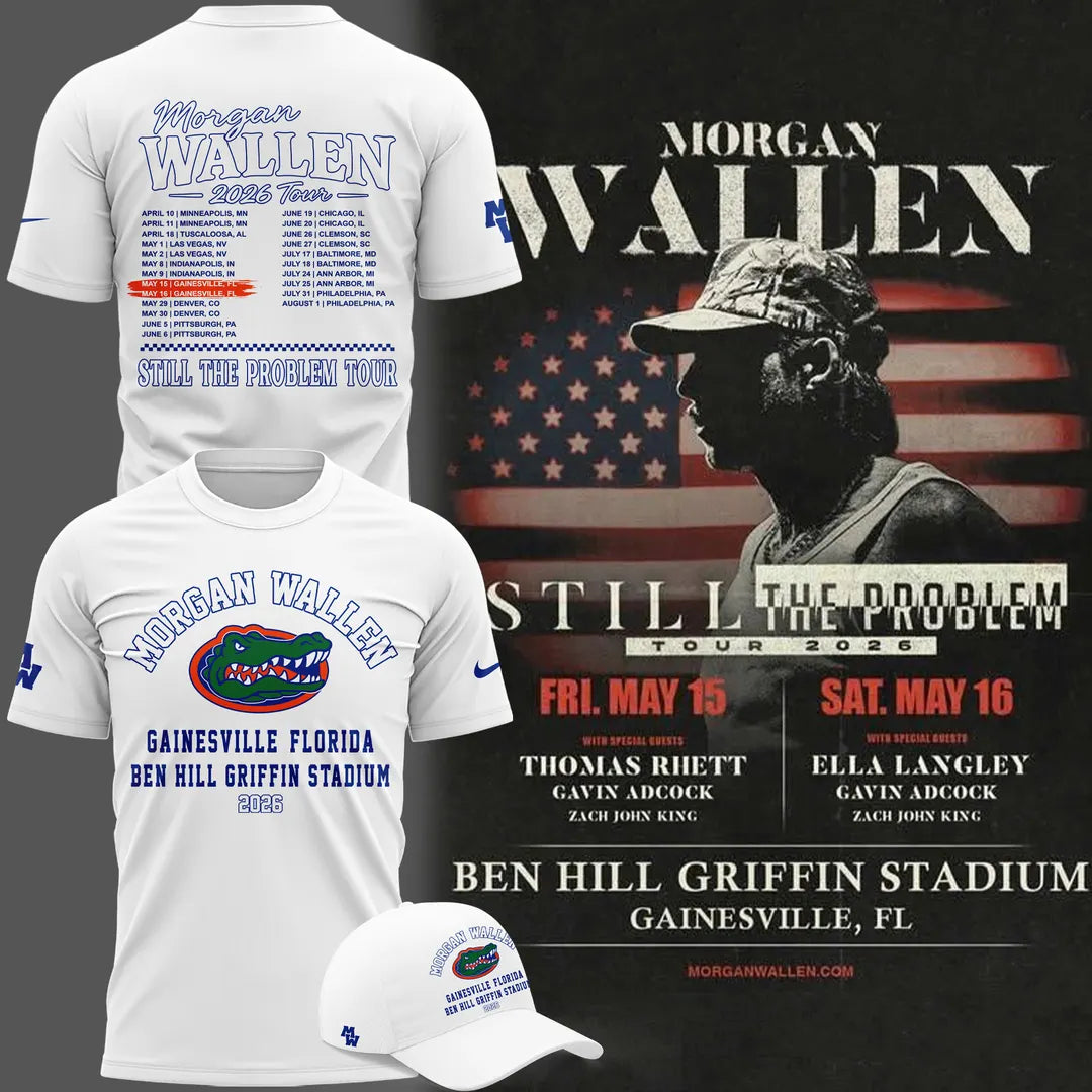 Exclusive Version T-Shirt Signed Morgan Wallen x Florida Gators Football