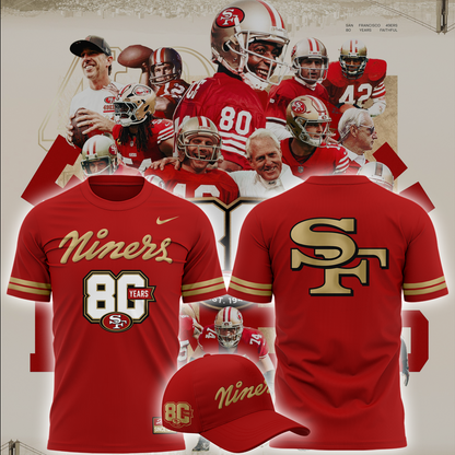 Limited San Francisco 49ers 80th Anniversary Shirt