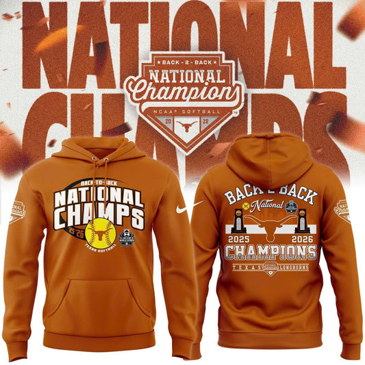 Texas Longhorns Softball 2026 NCAA National Champions Locker Room Hoodie